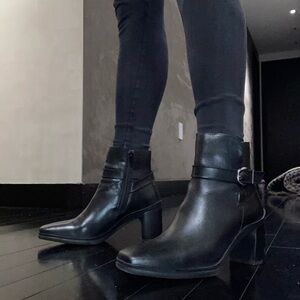 Naturalizer Aimee Weatherproof Waterproof Black Ankle Boots Booties